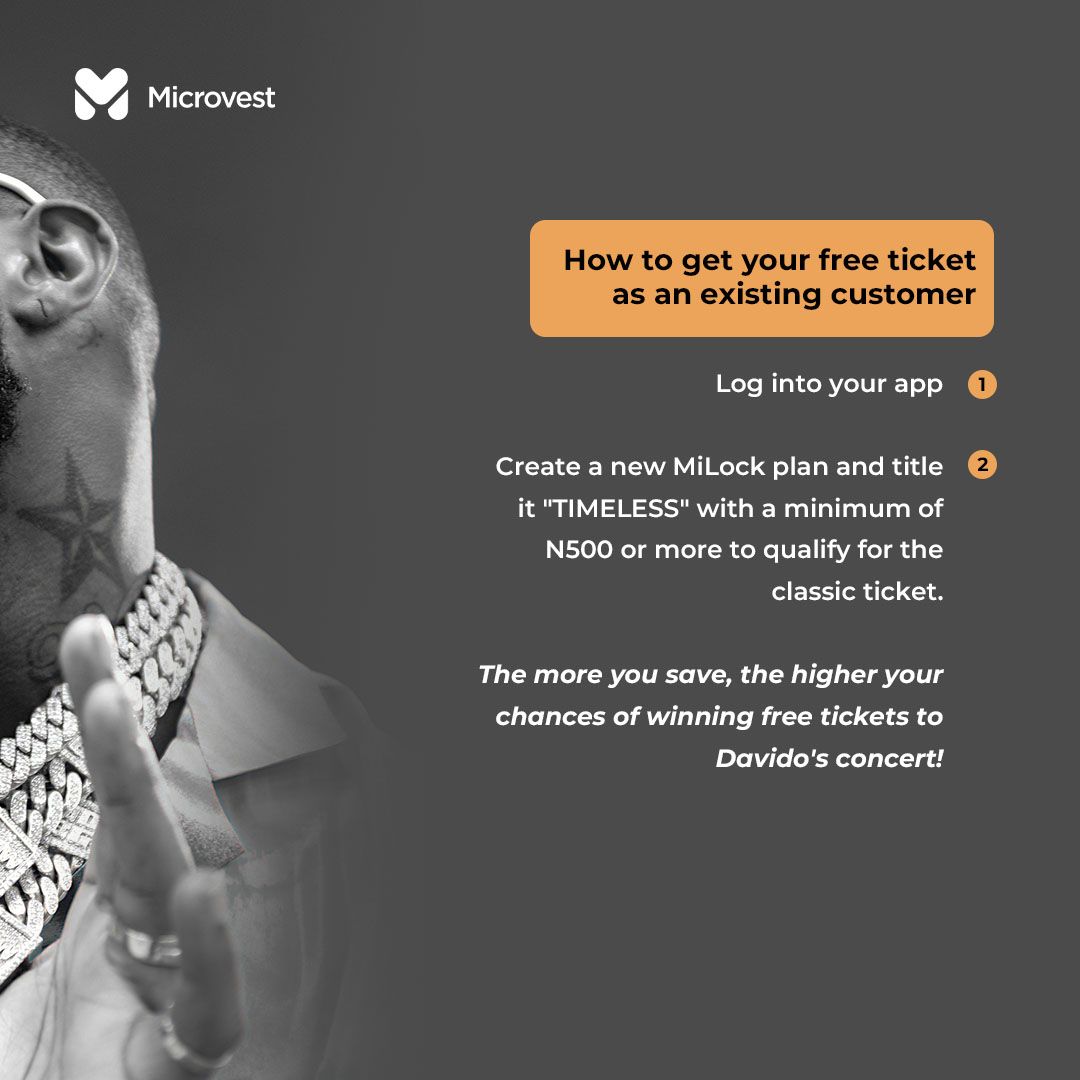 TheSilvapr_'s tweet photo. This Sunday is the day!! You can get to watch OBO perform live at Timeless concert for free cos @Microvest_ng got your back, and the draw will take place this Wednesday, so quickly follow these steps to be part of winners 🫶🏽 #TimelessXmicrovest https://t.co/AZdxUgZJT4