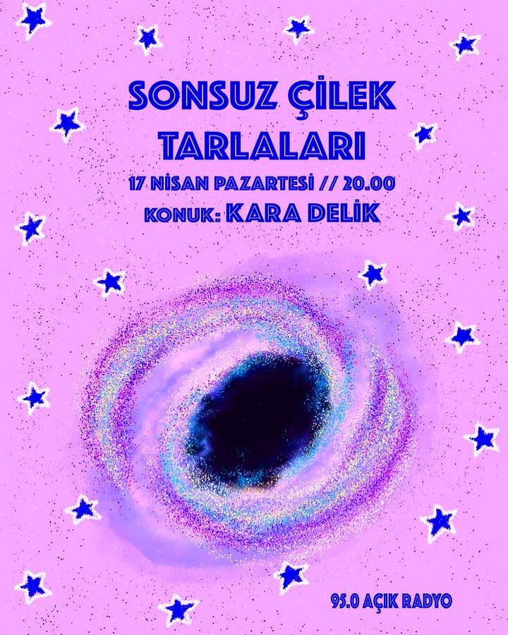 cilektarlalari's tweet photo. Sonsuz Çilek Tarlaları’nda bu hafta Berlin menşeli Kara Delik grubunun saz ve vokallerden sorumlu üyesi @barisonerr1 ile grubun pandemi dönemindeki kuruluşundan bu yana çalışmalarını konuşuyoruz.

Bu akşam 20.00’de @acikradyo’da! https://t.co/ZNRp1uYXjW