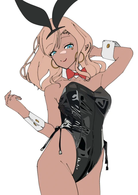 気が付いたら、2800フォロワーになってましたー!!!みんなありがとう!!バニー盟華社長でお祝いっス!!!!#アリスギア#アリスギアお絵かき #萬場盟華 