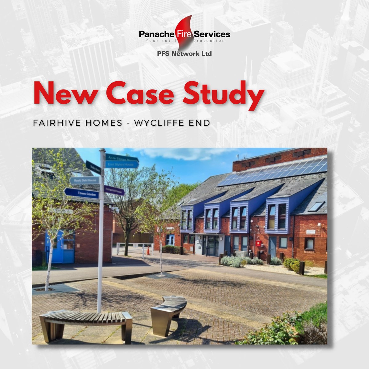 PanacheFire's tweet photo. PFS Network have recently been working at Wycliffe End on behalf of Fairhive Homes, installing an EMS Wireless Fire Alarm System. We are delighted to announce that our Case Study is now available on our website. To read this, just click the following link! https://t.co/FYC3v8ibZP https://t.co/m8lDirnxF7