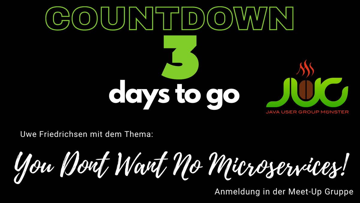 Only 3 more days! Hurry and sign in @: meetup.com/java-usergroup…