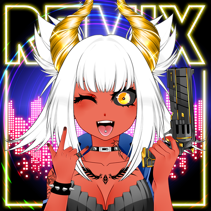 CyberPunksRemix's tweet photo. ✅CYBERPUNKS REMIX Launch!
Demon Skin 2😈

4444 Supply
1 Free Mint | then .006eth each
Max 5 per Wallet

▶️MINT April 19th🗓️
11:00AM EST - 16:00PM UTC

▶️https://t.co/rCNEPeJaBe

#eth #nft #nfts #nftcollector #NFTCommunity #NFTdrop #NFTdrops #nftgiveaway #nftproject #NFTGiveaways https://t.co/YmdnPzraLl