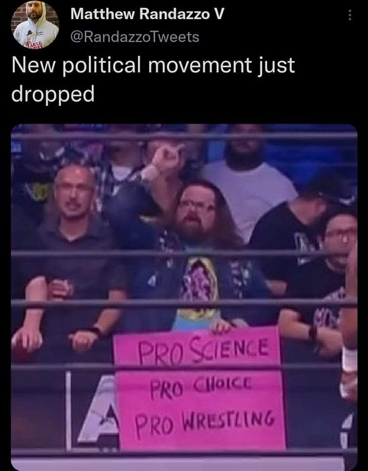 latinlingo72's tweet image. 🤘🏽 #ProScience #ProChoice #ProWrestling