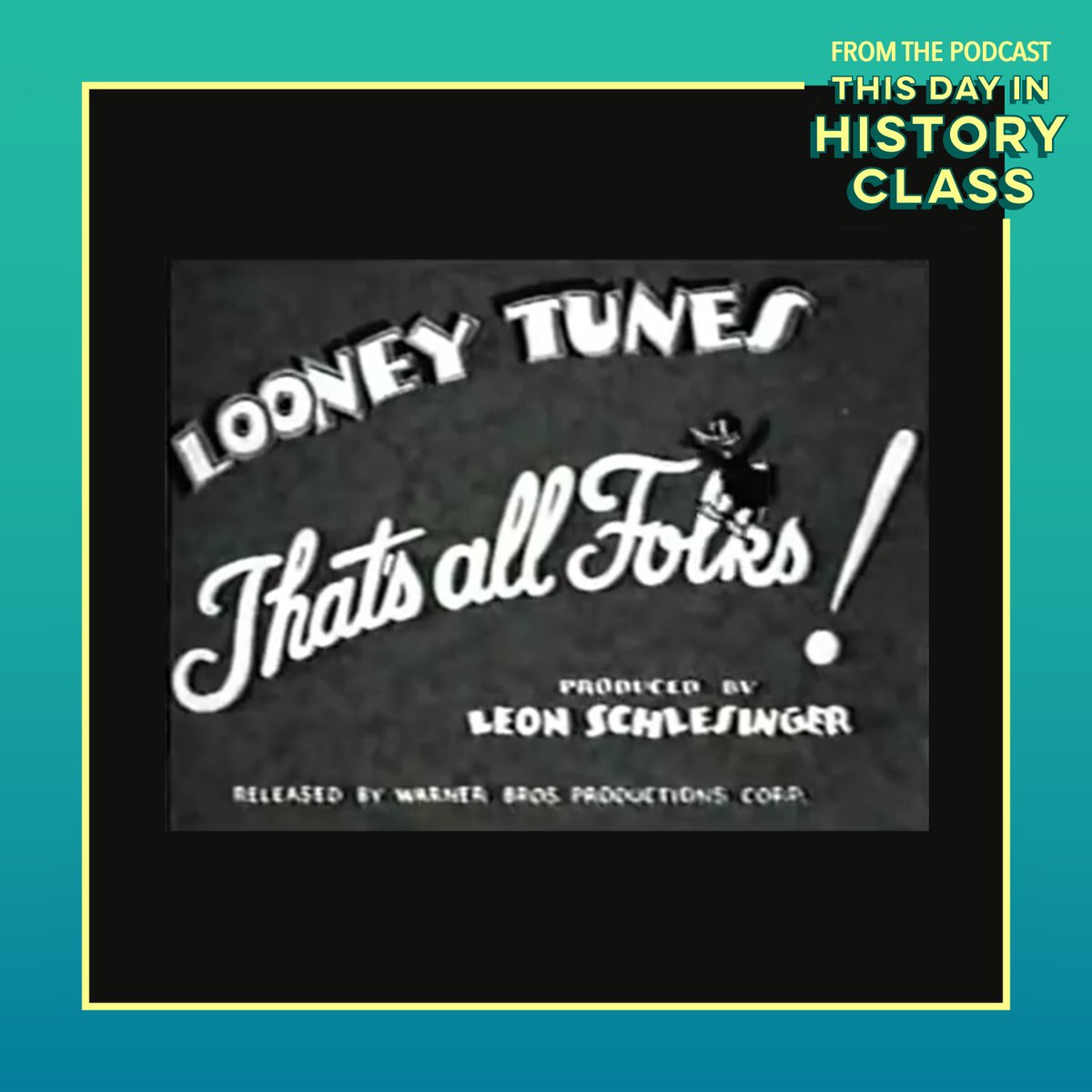 On this day in 1937, Daffy Duck appeared for the 1st time in the Warner Bros. animated short “Porky’s Duck Hunt.”

#DaffyDuck #PorkyPig #Cartoon #LooneyTunes #WB #MelBlanc #Animation #TDIHC #ThisDayInHistory #TodayInHistory #OnThisDay #April17

Listen now:
omny.fm/shows/this-day…