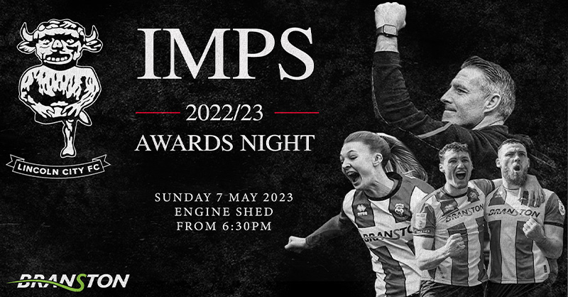 LincolnCity_FC's tweet photo. 🏆 There are only two tables remaining at City's end of season awards night!

📩 If you wish to book a table or individual places email commerical@theredimps.com

#WeAreImps