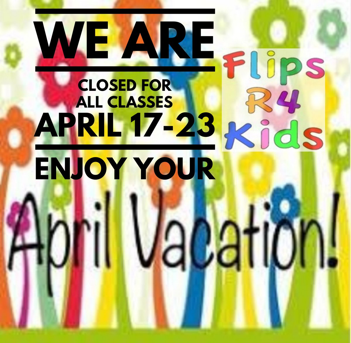FlipsR4Kids's tweet photo. Enjoy your April vacation 🦋🌷 https://t.co/rfeJuhx9Jk