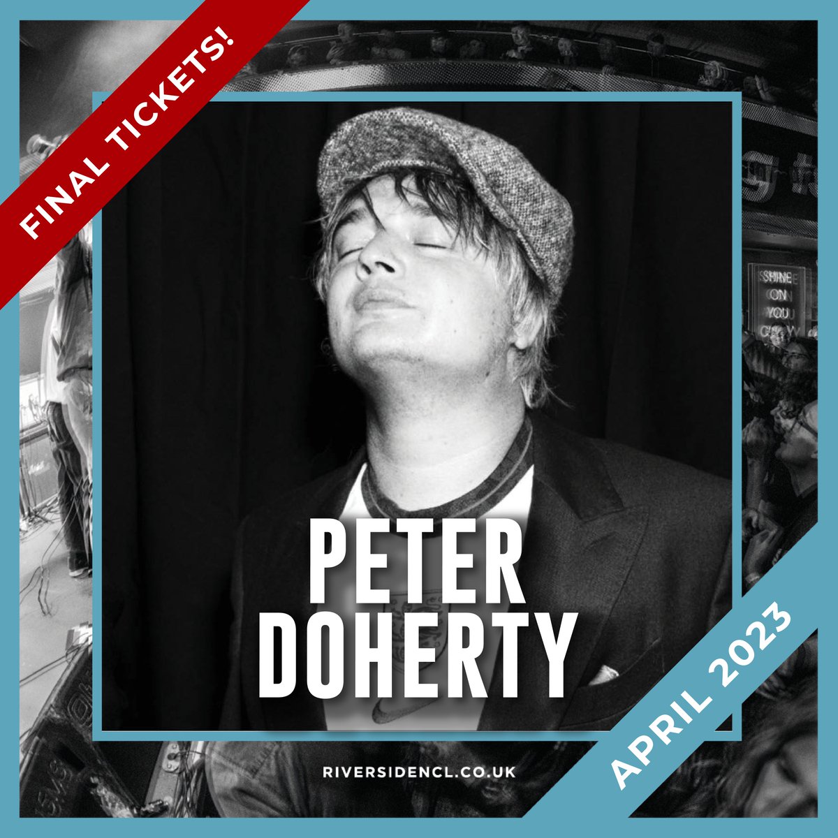 Riverside Newcastle (@riversidencl) on Twitter photo Tickets for Peter Doherty's Newcastle gig this Friday are almost sold out!
Don't miss the Libertines icon at Riv - but be fast! πbit.ly/413aQZX
<a href="/petedoherty/">Peter Doherty</a> Tickets for Peter Doherty's Newcastle gig this Friday are almost sold out!
Don't miss the Libertines icon at Riv - but be fast! πbit.ly/413aQZX
<a href="/petedoherty/">Peter Doherty</a>