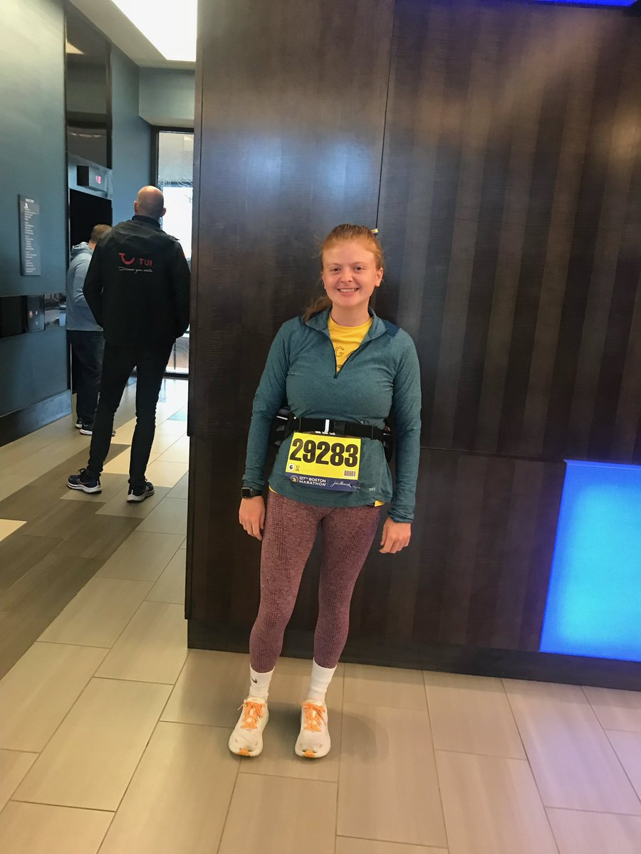 BMHS_GLAX's tweet photo. Good luck to coach Kayleigh running the Boston Marathon today! We’re so proud of you! https://t.co/UZAAoEcGAb