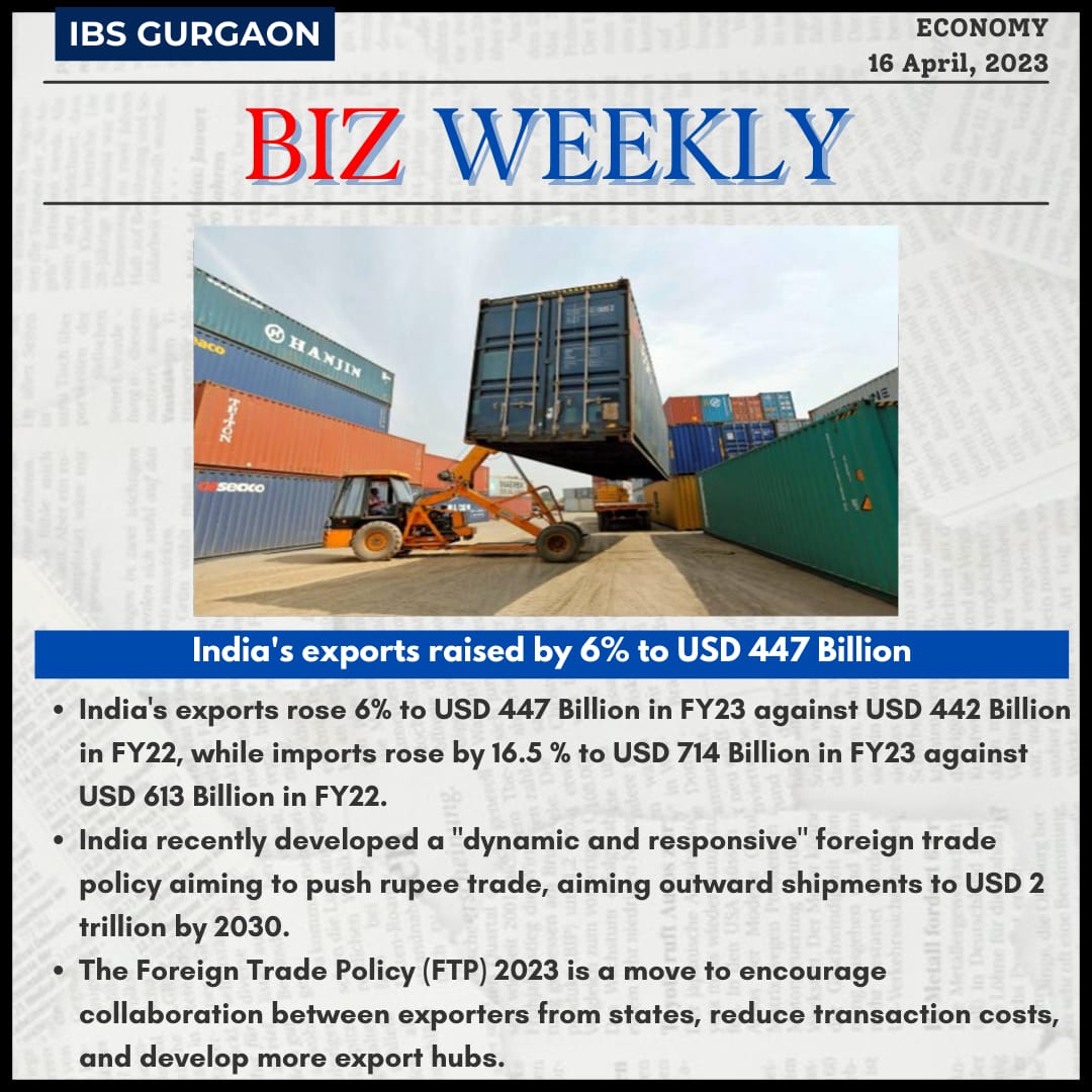 gurgaonibs's tweet photo. Biz Weekly presents the latest news articles from sectors such as World, Business, Economy, and Technology to enhance your current affairs knowledge.
Have a Glimpse.
#ICFAI #IBS #IBSGurgaon #PGPM #BizWeekly #News #World #Business #Economy #Technology #Knowledge #Update https://t.co/lSVEAZWahk