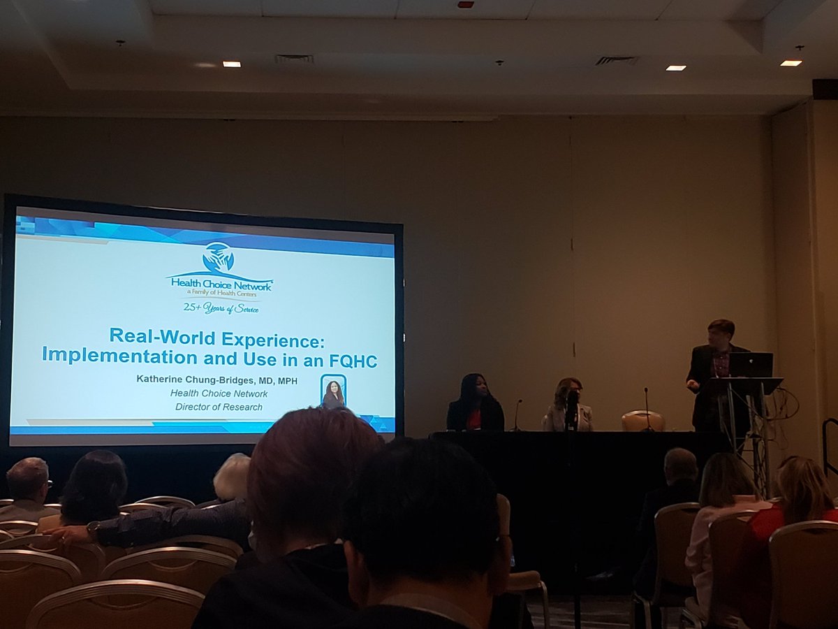 Dr. Katherine Chung-Bridges presenting on implementation of #occupationaldataforhealth model in a #FQHC and the significance of collecting #occupationaldata at #AOHC2023! #work #SDOH #essentialworkers #healthdisparities #latinx @ACOEM @NIOSH @AMIAinformatics @BLS_gov @CMSGov