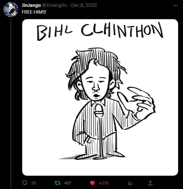People kept saying I was platforming an antisemite for this shitty doodle I drew in like 10 mins before quietly retracting into the void. 