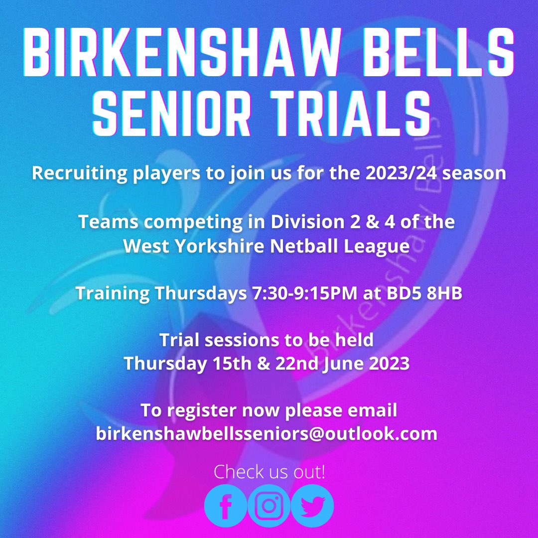 BirkyBellsNC's tweet photo. 💙💜SENIOR TRIALS💜💙sign up now open https://t.co/ljmIIHvZrd