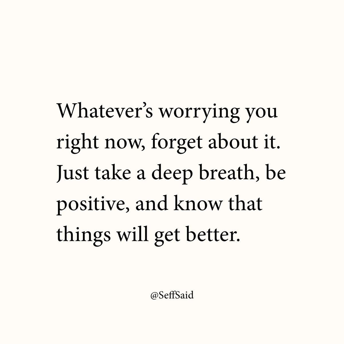 Things will get better