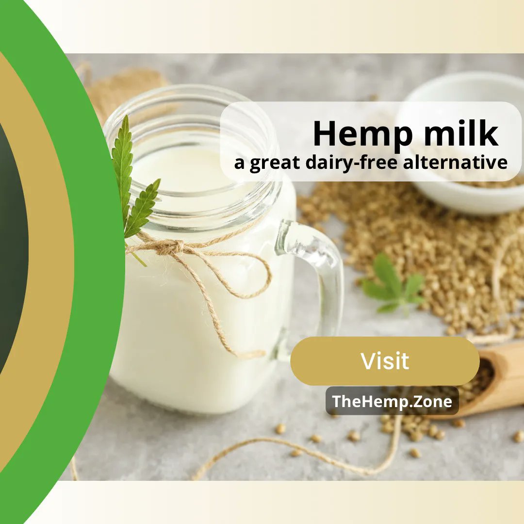 Hemp milk is a great dairy-free alternative that is high in protein, calcium, and vitamin D. Perfect for those with allergies or intolerances! 

Visit: TheHemp.zone 

#hempmilk #dairyfree #allergyfriendly #vitamind #hemp #dairyfree #allergyfriendly #calcium