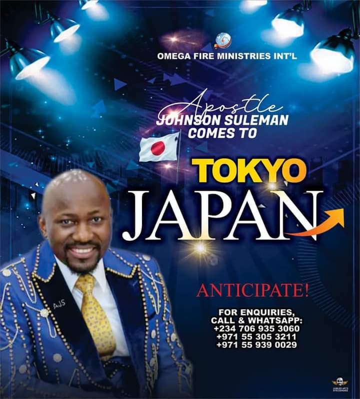 EhiNicholas's tweet photo. BREAKING:
OFM IS SPREADING WITHOUT STRESS.

OMEGA FIRE MINISTRIES INT'L COMES TO THE NATION OF JAPAN  TOKYO.

When God is with a man, He makes the man to take over territories cheaply without Stress.

TOKYO JAPAN, YOUR TIME HAS COME.
#meganicholasanthonyblog https://t.co/Glkw2DPVeI