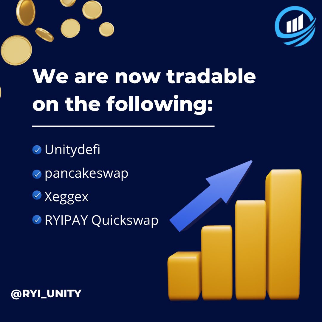 DEFIDASH_'s tweet image. A good day to be great!!💯🎉🚀

We are very much tradable on these platforms :

@Unitydefi 
@xeggex 
@PancakeSwap 
@RyiPay 

What other exchange would you like to see next? 
Comment below👇 

#bnb #ryiu #loadup