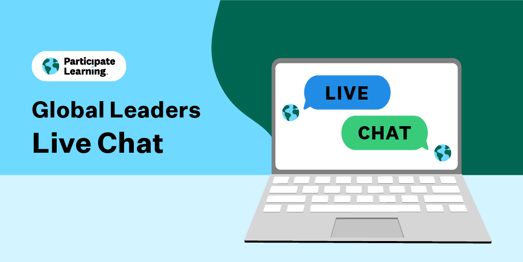 ParticipateLrng's tweet photo. Calling all #GlobalLeaders partners—join us tomorrow at 3:30 pm for our monthly live chat!

@MrsHernandez22 will share about her classroom's global action project that inspired a school-wide garden. 🌱🪴  #UnitingOurWorld @mister_equality @WestOxford https://t.co/JBRRdVTCIi