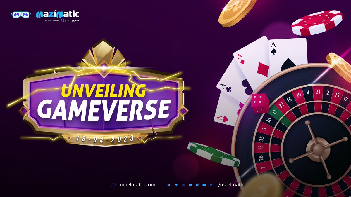 Mazimatic's tweet photo. The journey of GameVerse begins here! 🎉

We're super excited to unveil the Phase 1 of our @Mazidotgame - GameVerse, showcasing the unreal experience. 🤩🔥

Remember, this is only the start. Things will only get better from here! 🚀⚡️

#Mazi #GameVerse #Gaming #Gamers #MaziMatic https://t.co/SVFYOFGJgT