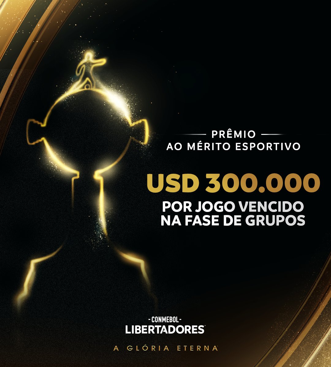 Prêmios ao mérito esportivo por jogo vencido: USD 300.000 na