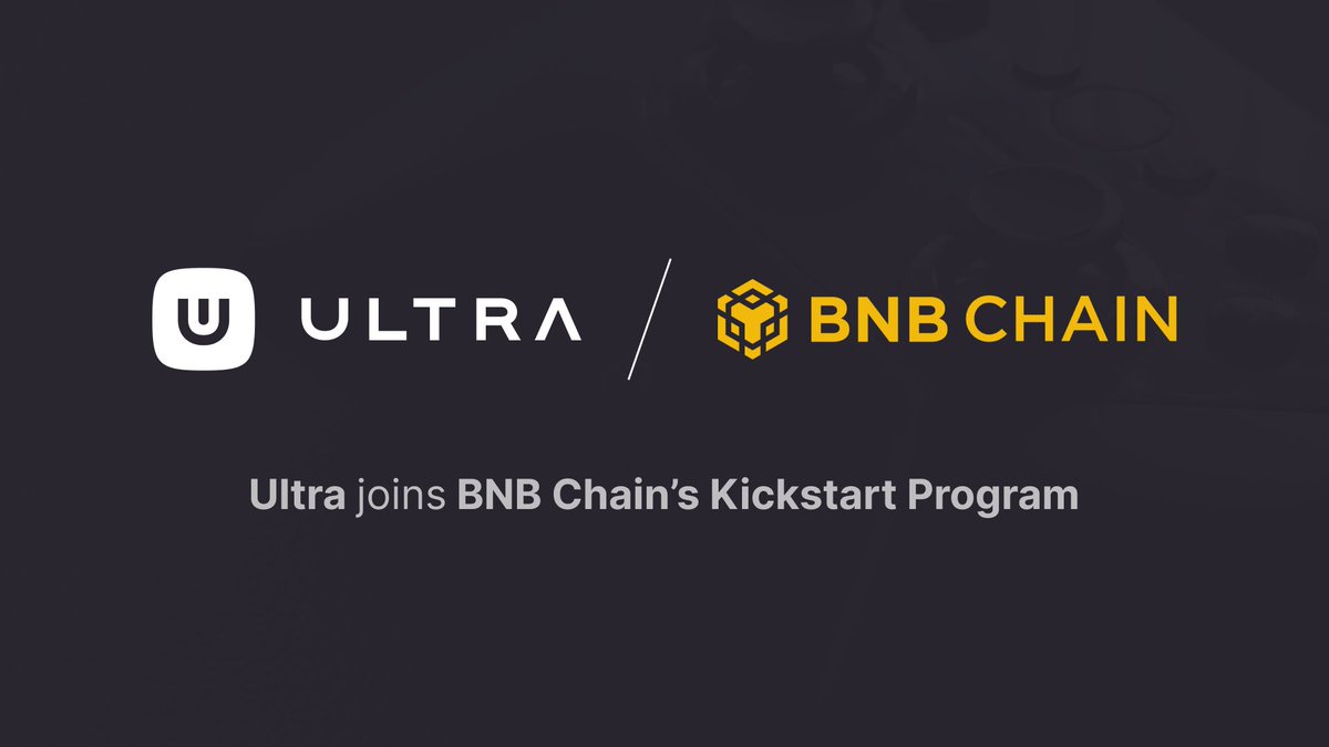 Ultra_io's tweet photo. Ultra joins @BNBCHAIN's Kickstart program! 🙌

We're excited to support web3 games built on BNB Chain and distribute more amazing games on @ultra_platform.

Learn more: https://t.co/2fAeZh6rjV https://t.co/2IHMYHn84c