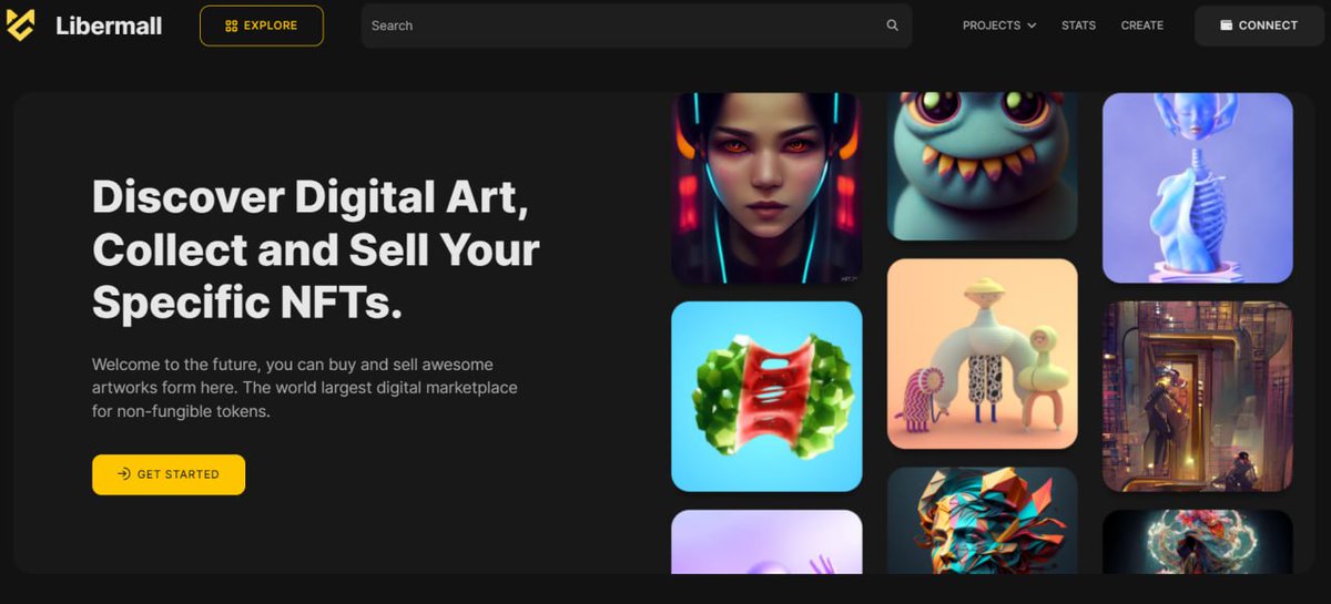 LiberMallNFT's tweet photo. Our NFT Marketplace Libermall appeared in an updated and improved design, which displayed in the demo version https://t.co/FzepOuThDt

#NFT #Crypto #web3 https://t.co/NKp1AtwK2G