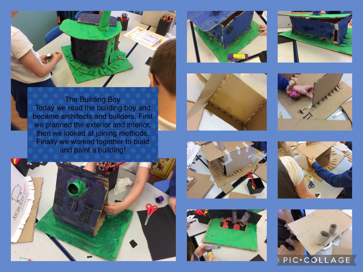 NRInfant's tweet photo. Year two had a fantastic start to their new topic! We enjoyed being architects and planning our buildings. We then used joining techniques and card to build them. https://t.co/vvp39wloqq