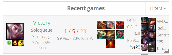 I just can't be stopped. Not even someone using the Tahm exploit (Global tp on his Dive) can stop me.

How far can i go? D2? D1? Master?