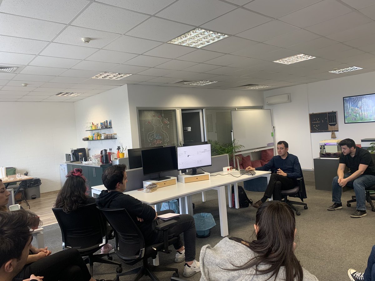 moralabs's tweet photo. Bugün ofisimizde Hacettepe Üniversitesinden Assoc. Prof. Adnan Ozsoy’u ağırladık, “Blockchain” üzerine harika bilgiler edindik, kendisine bize sunduğu bilgiler için teşekkür ederiz. 🙏

#blockchain #moralabs https://t.co/IV3p7aWpvE