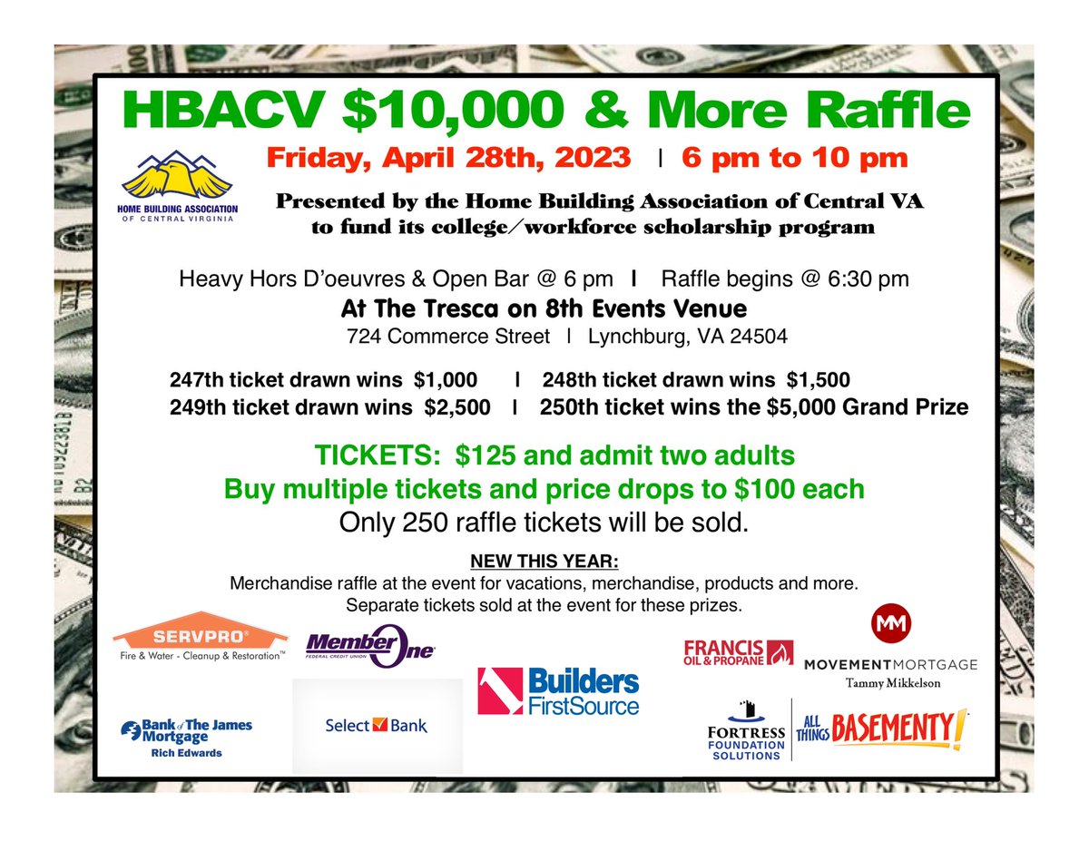 HBACV's tweet photo. Email matt@hbacv.org to reserve your tickets! https://t.co/KhSQ3oy34C
