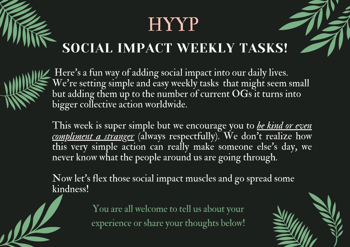 Gm Gm! Wishing everyone a wonderful Monday💫
And to kickstart this week with some good energy, here's our weekly task for the following days 💚
A little kindness can go a long way, so feel free to share about your experience below and help inspire others too!