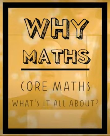 We have been putting together a series of videos called 'Why Maths' and it seems pertinent to share this one today. Why Core Maths? #JustDoIt #CoreMaths #MathsTo18 #AMSP 
 youtu.be/Y51Of3G624I