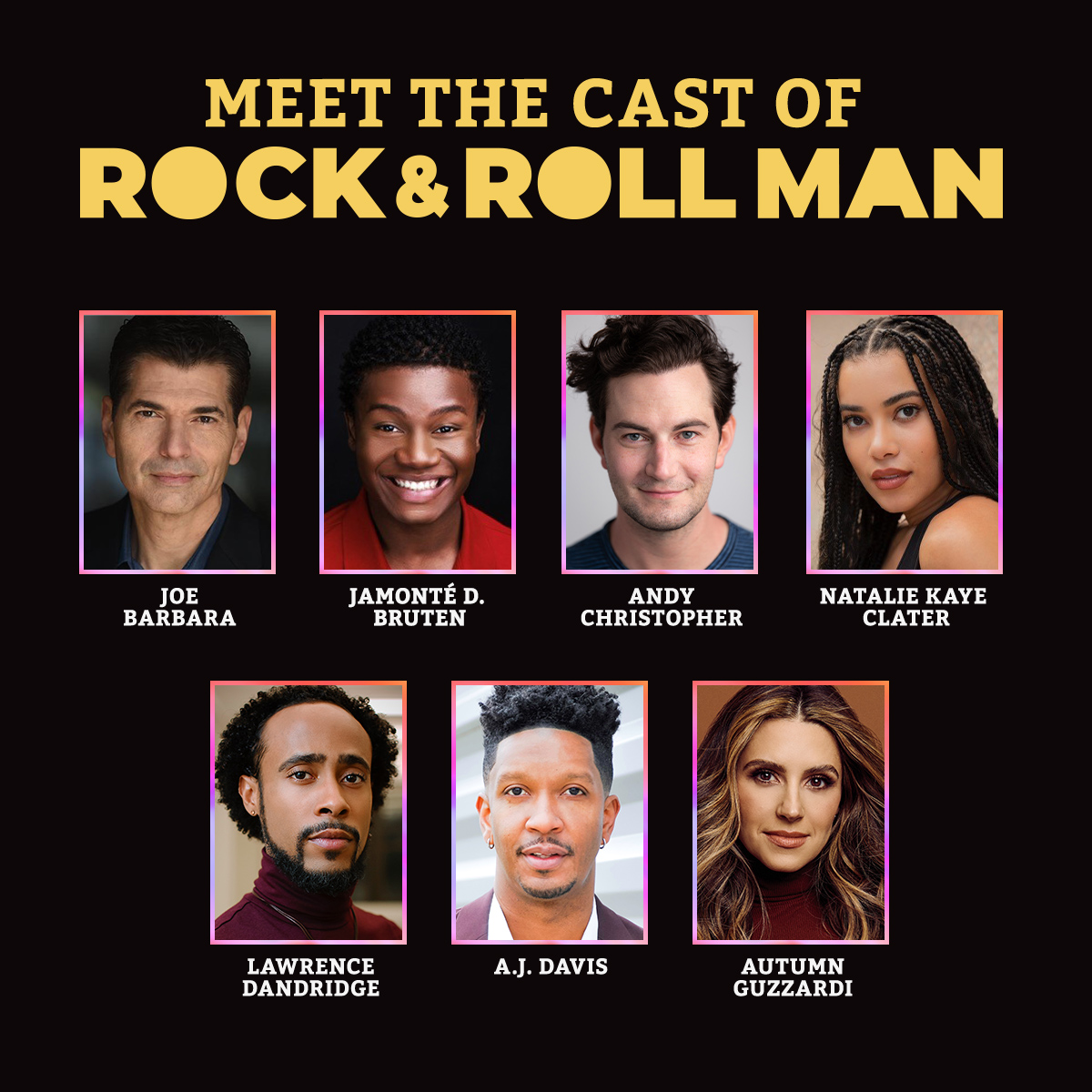 rockrollmanshow's tweet photo. Meet the entire cast of Rock &amp; Roll Man, coming to NYC this June! 🕺 https://t.co/2DgiZf35Sw