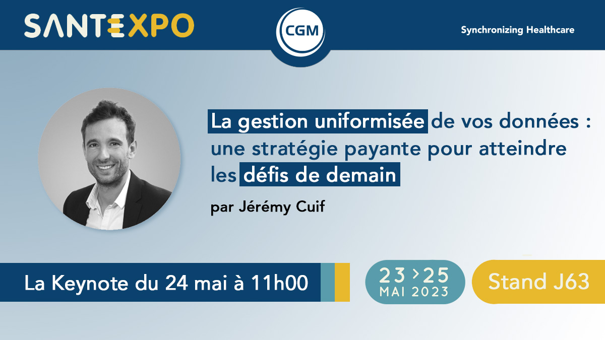 CGM_FR's tweet photo. Les volumes de données produites dans les établissements continuent d'évoluer, mais est-ce maitrisé ? Avoir la main sur ces données, leurs formats et les modèles de consommation associés, c'est permettre des usages modernes, agiles et innovants. 
#SantExpo2023
#EngagéPourLaEsanté https://t.co/nQdgmKTM5D