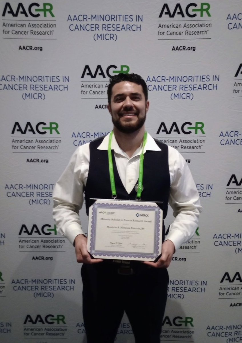 Mauricio received the AACR Minorities in Cancer Research Award !! #proudPI <a href="/Mau_Pale93/">Mauricio Marquez Palencia</a> @UTSWNews <a href="/utswcancer/">UTSW Simmons Cancer Center</a> <a href="/UTSWCancerBio/">UTSWCancerBio</a> #AACR23 #AACR2023