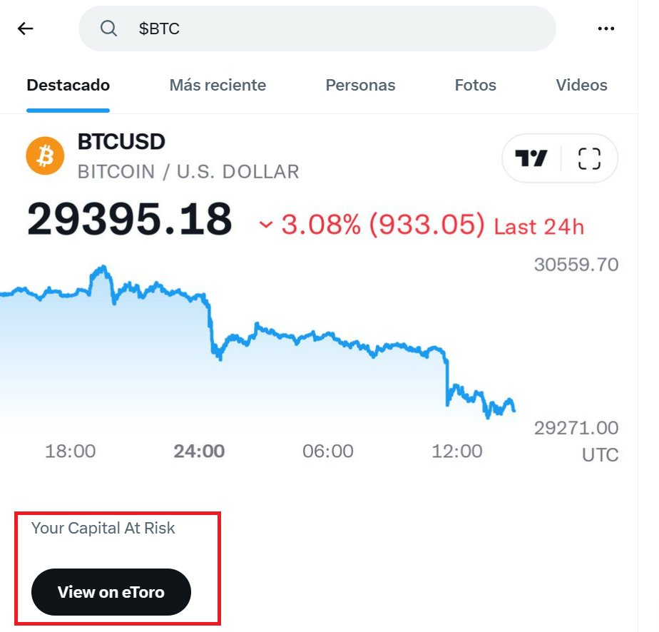 📈Twitter permite el comercio de #Crypto y acciones en asociación con <a href="/eToro/">eToro</a> 

¿Qué estará tramando esta vez <a href="/elonmusk/">Elon Musk</a> ?

Lo del logo de DOGE junto con esto, dan para muchas teorías