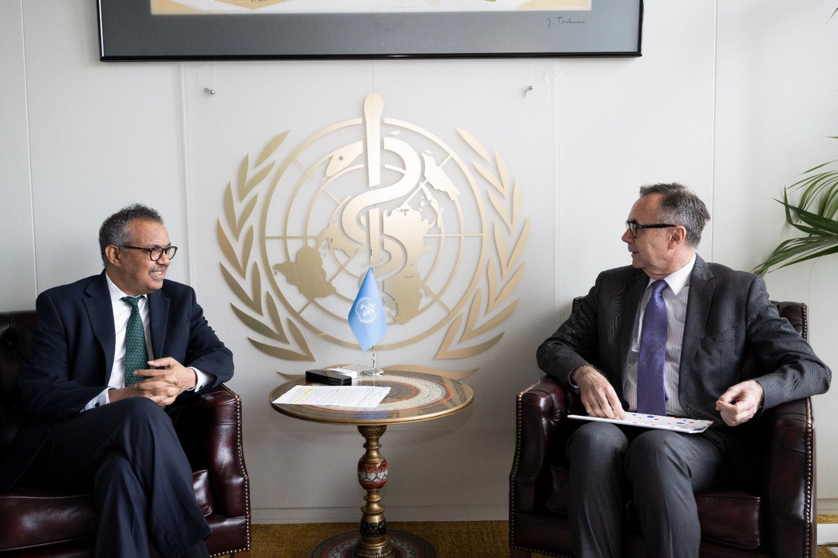 Met with #Croatia Ambassador Gordan Markotić today to discuss our collaboration on strengthening emergency health preparedness during natural disasters, as well as the #WHOAcademy. Thanked him for his commitment to health.