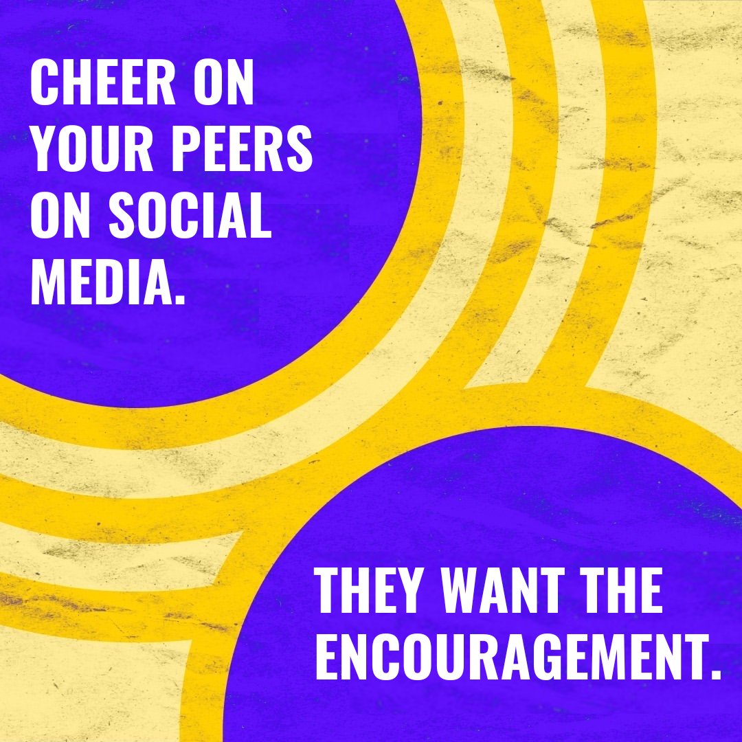 You know how hard it is to create content. Make sure to give your peers a pat on the back by shouting them out on your page or leaving supportive comments. It’s a great way to build community. And sometimes, we just need to be uplifted. #ThisIsOurShot #VacunateYa
