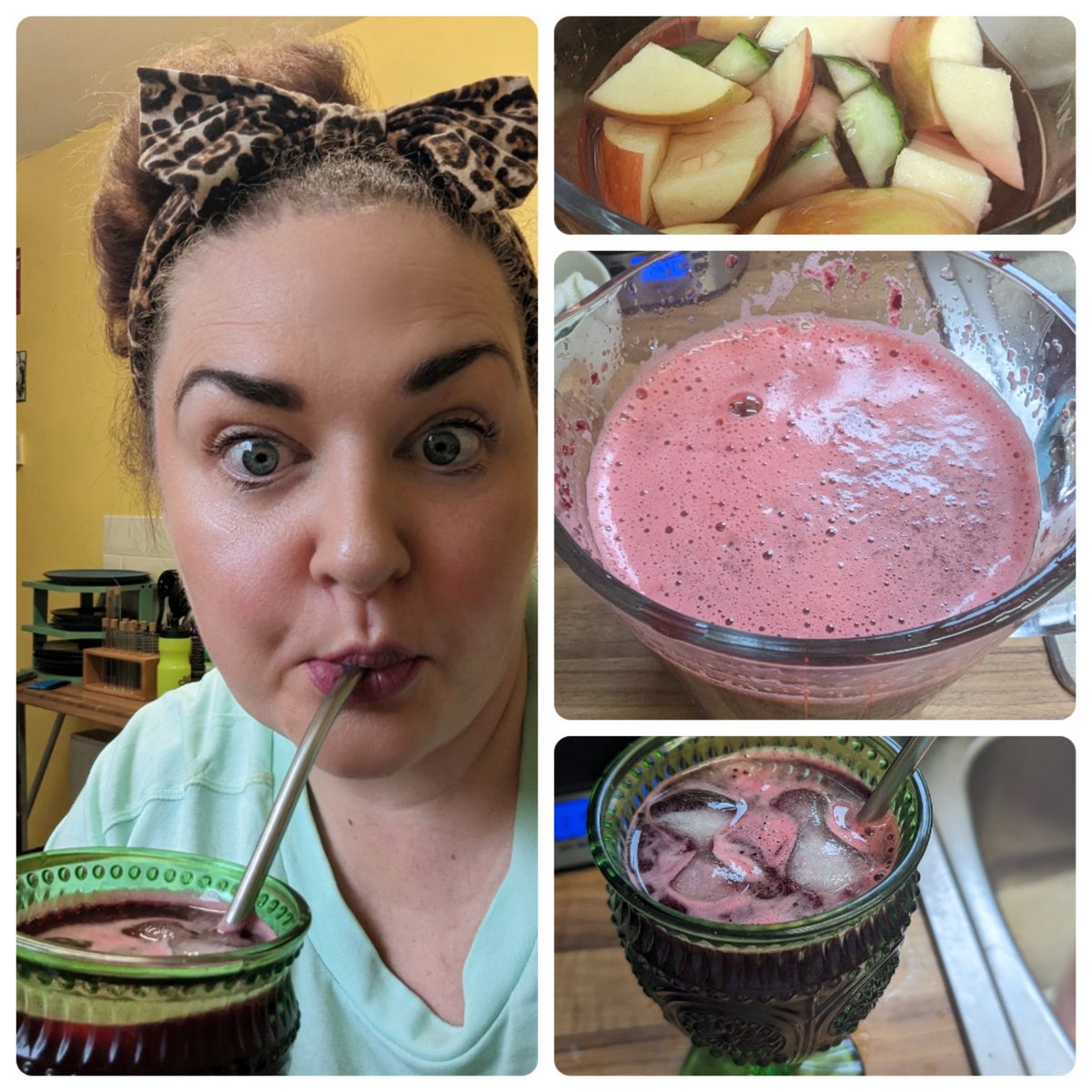 fatigue is chronic so made myself fresh beetroot, cucumber, apple juice 😁  
#endopreneurs #umbilicalendometriosis #organboosting #benefitsofbeetroot #beetrootforliverhealth #endodiet #chronicillness #1in10 #chronicpain #vampirevibes