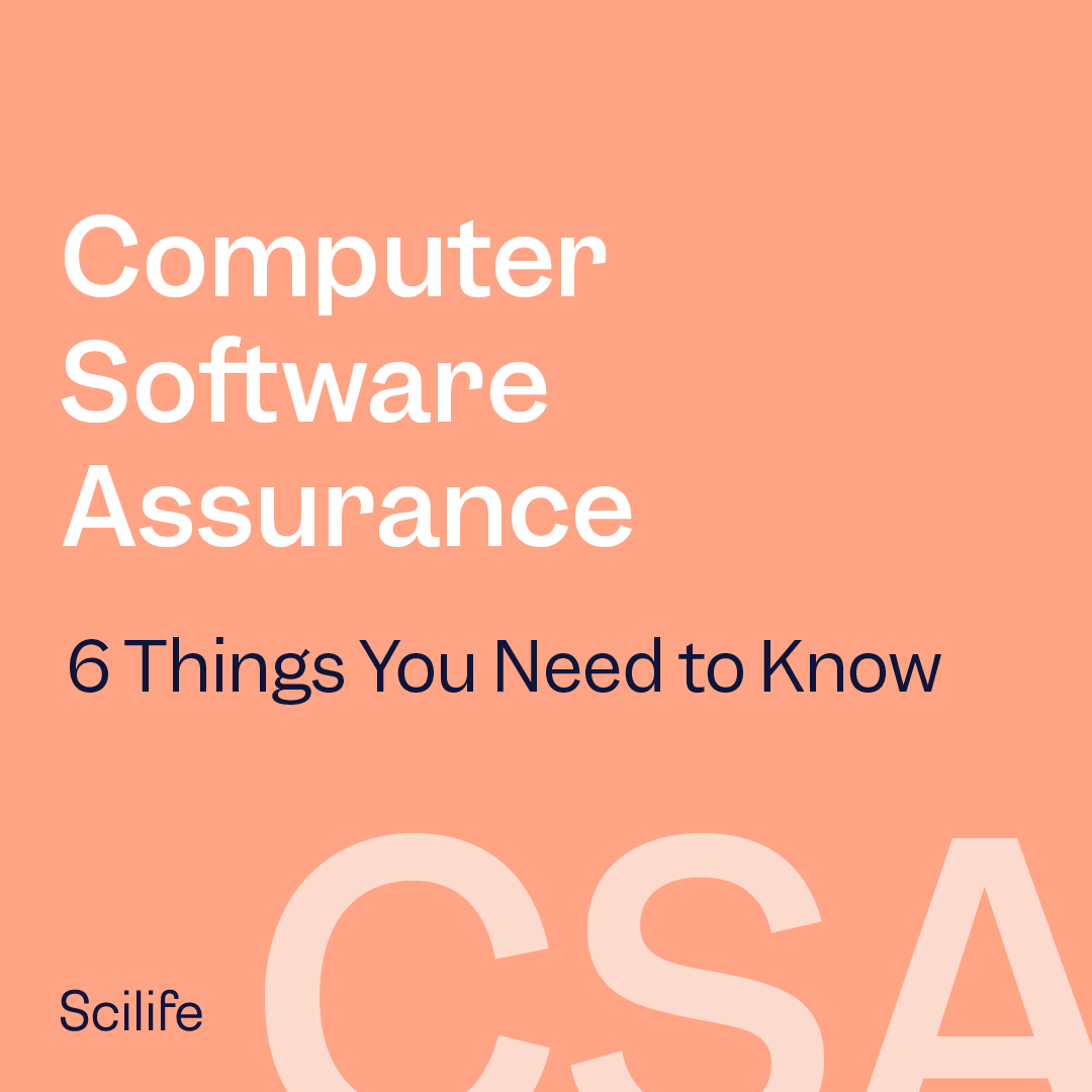 ScilifePlatform's tweet image. The #FDA has a new approach. Out with the old Computer Software Validation (CSV) and in with the new #ComputerSoftwareAssurance (CSA).  Is your #LifeScience organization up-to-date with #CSA? Check out what you need to know 🔎