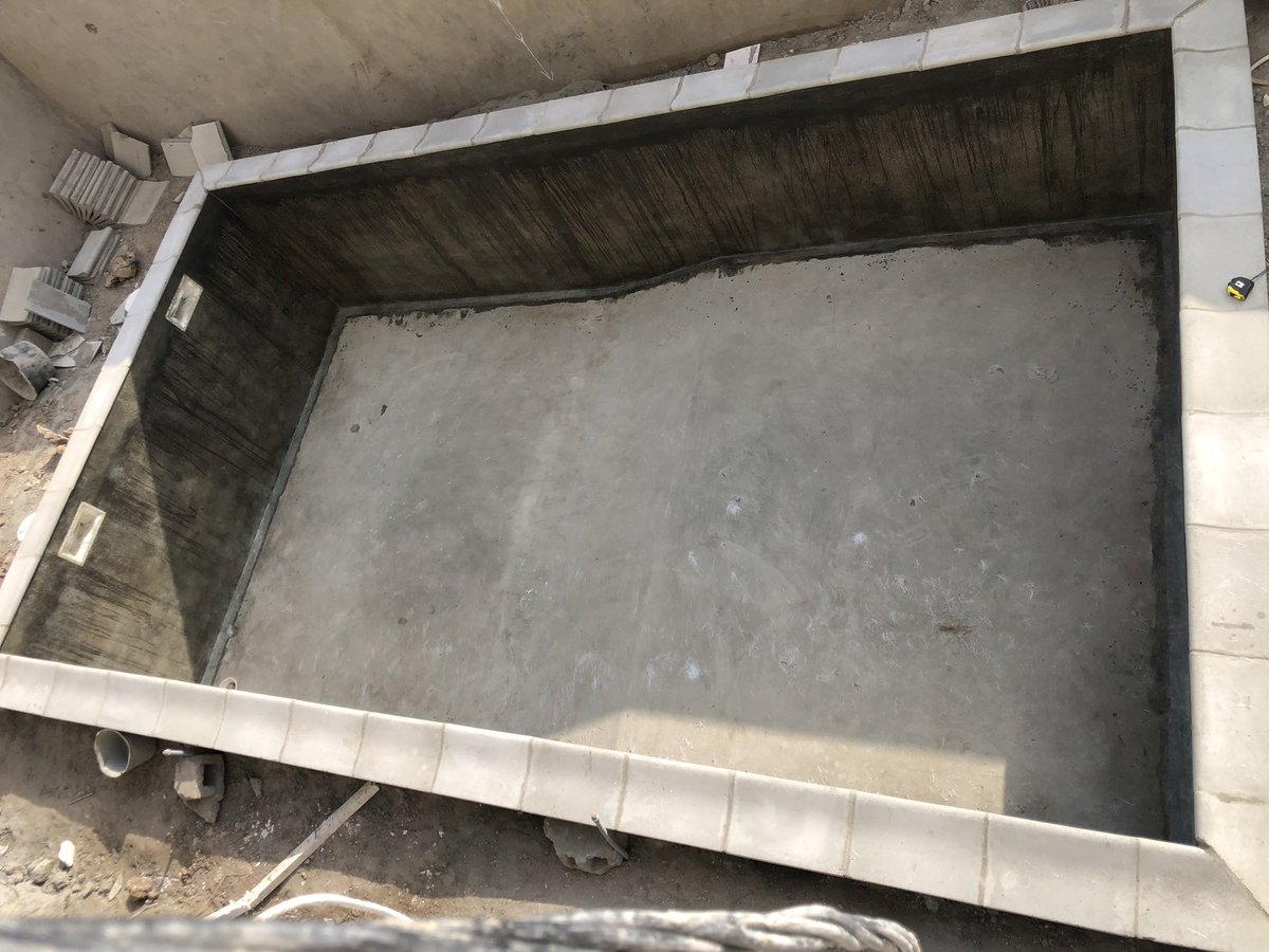 Topswimmingpool's tweet photo. Step:3 PLASTER &amp; POOL CAP SLABS 

Plastering is basically the last step of the pool construction finish the interior 

#topswimmingpools #top_pools #dds_pools #ib_pools
☎️+220 7214066 https://t.co/Lu2fmBhrHm