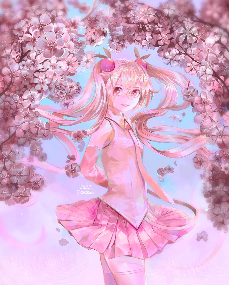 #初音ミク  #桜ミク #MikuMonday