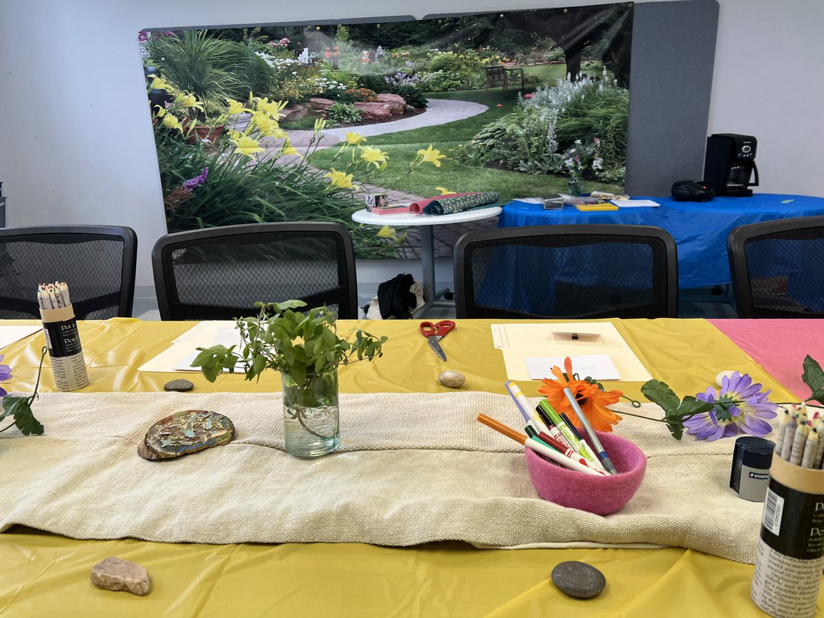 JaneatMosaic's tweet photo. Getting ready for our first Movement, Minds & Magic full morning program with
@_jennhicks Robin & Lauren from @Mosaichomecare
@MosaicGTALinks
#exercise #art #conversation #memoryfriendly #programs for more info https://t.co/IOH3PIbdqa https://t.co/su8f5gheWt