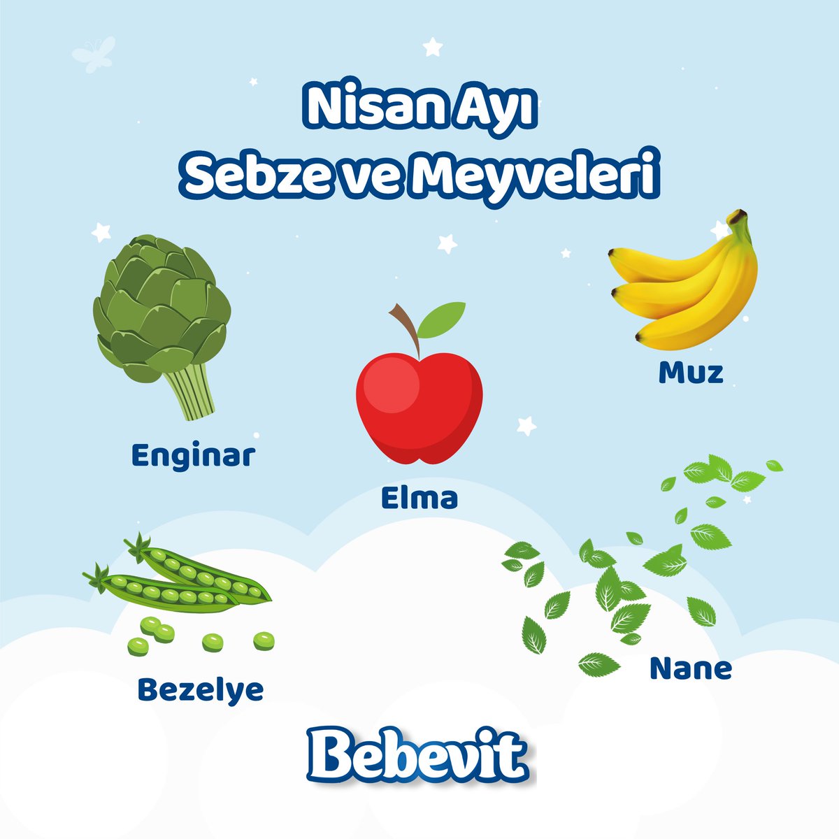 bebevit's tweet photo. ebeğinizin yemeklerinde kullanabileceğiniz Nisan Ayı Sebze ve Meyveleri🍎🍌

#devamsütü #bebek #anne #ekgıdayageçiş #bebekbeslenmesi̇ #ekgıda https://t.co/TvwTfNxg4N