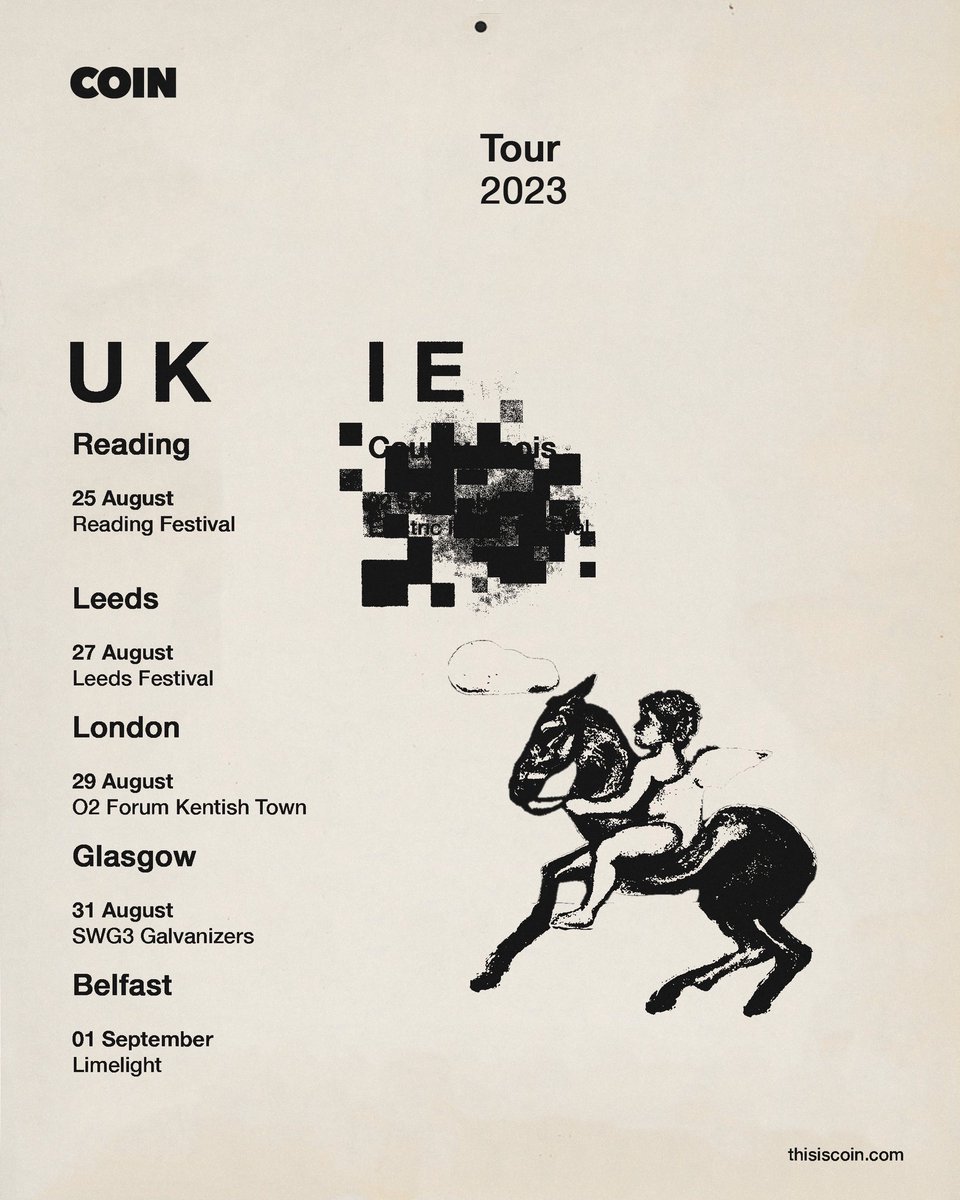 TOUR .. NEW HEADLINE DATES IN LONDON, GLASGOW, & BELFAST + festivals <3 presale tickets tomorrow 10AM local time, all tickets available on Friday thisiscoin.com/tour