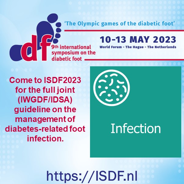 #IWGDF/#IDSA already have a joint #classification, now they’ve got a full joint guideline on the management of #diabetes-related #foot #infection. Come and Join #ISDF2023!