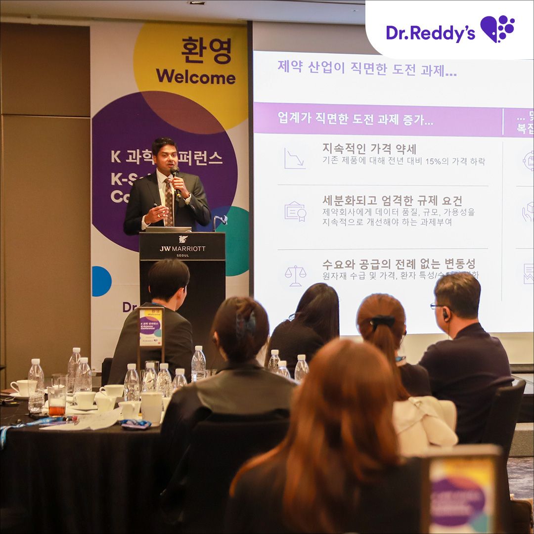 drreddys's tweet photo. Our Dr. Reddy's Active Pharmaceutical Ingredients team just held our first science conference for our partners in Korea. Great to see the team's commitment to science and helping our partners succeed. #DrReddysAPI
#GoodHealthCantWait #WeAreDrReddys
https://t.co/pPMtCm9Nvf https://t.co/i3XklxdIzc