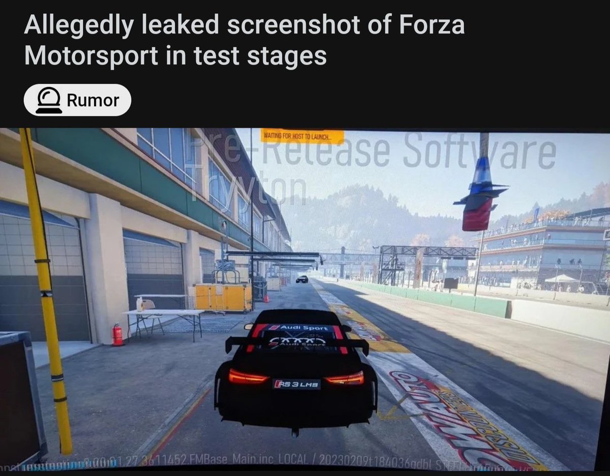 Forza Motorsport leaked images Rumor - Microsoft