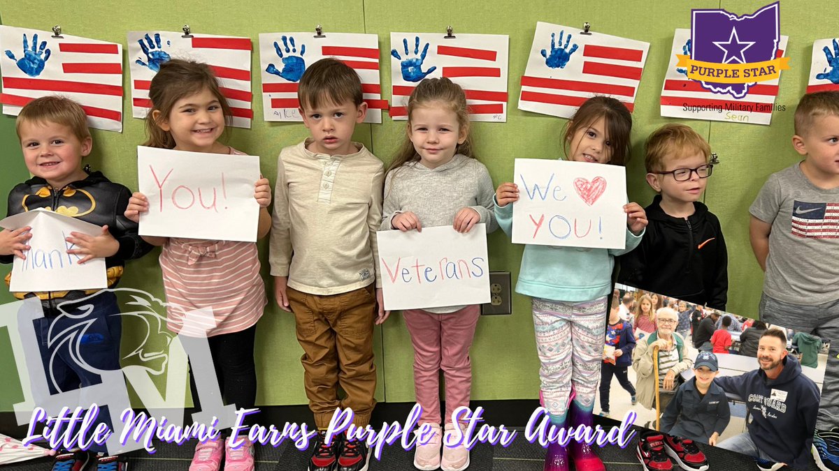 We are thrilled &amp; proud to announce that all LM schools have been renewed as Purple Star Award-winning schools by the Ohio Department of Education! The Purple Star Award recognizes schools that show a major commitment to students &amp; families connected to the military.🐾