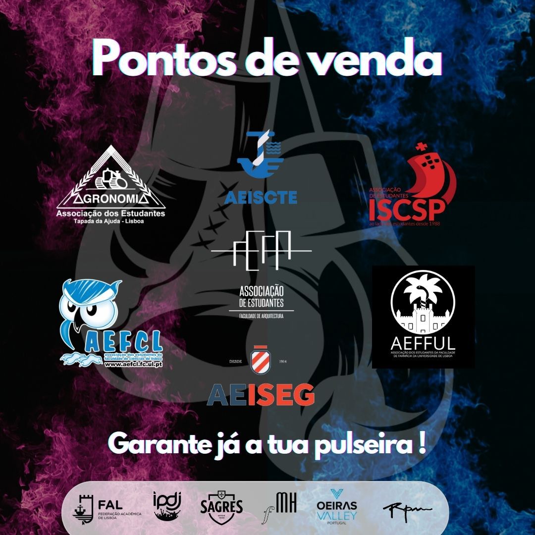 Já garantiste a tua pulseira?

Também podes te deslocar a um destes pontos de venda para o fazer!
