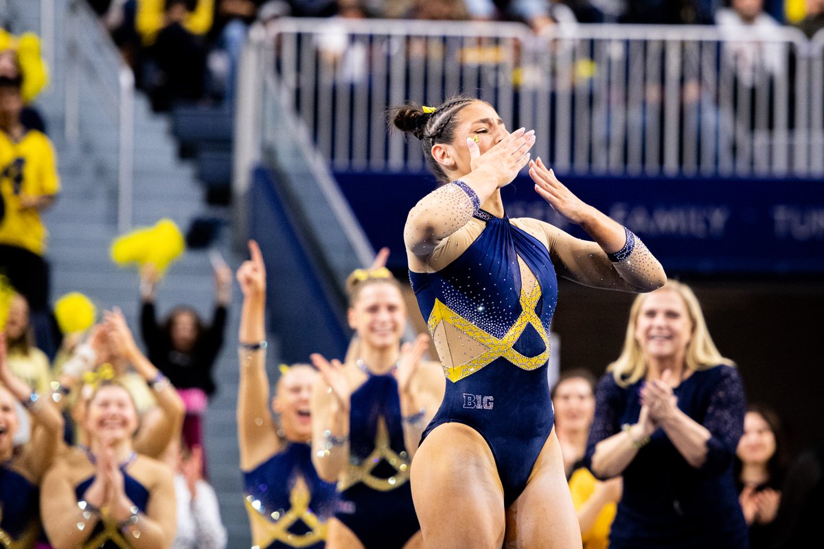 UMichWGym's tweet photo. These three have had quite the careers in Ann Arbor and we cannot wait to see what they do in the future!

Thank you @wojcik_natalie, @AbbyHeiskell and Nicoletta Koulos for all you have given Michigan gymnastics!

Forever, #GoBlue 〽️ https://t.co/FIYA7w0KkS